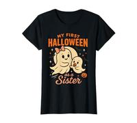 Il Mio Primo Halloween Come Una Sorella Fantasma Design Maglietta