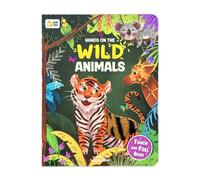 Il Mio Primo Libro Tattile degli Animali Selvatici, Libro Interattivo per Bambini con Illustrazioni di Tigri, Leoni e Scimmie - Sviluppo Sensoriale, Regalo Ideale per Feste e Baby Shower