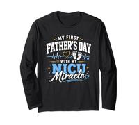 Il Mio Primo papà con Il Mio Miracolo NICU Maglia a Manica