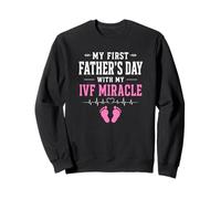 Il Mio Primo papà con la mia Ragazza miracolosa IVF Felpa
