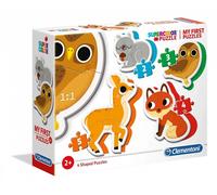 Clementoni - Puzzle Puzzle per bambini: animali della foresta 4v1 - 1-39 Pezzi