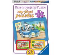 Il mio primo puzzle Ravensburger Veicoli di emergenza con animali alla guida