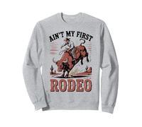 Il Mio Primo Rodeo Toro Equitazione Cowboy Western Bull Rider Felpa