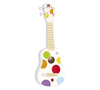 Janod - Ukulélé in Legno Confetti - Strumento Musicale per Bambini Ukulele - Gioco di Sviluppo Musicale - Vernice all'Acqua - A Partire dai 3 Anni