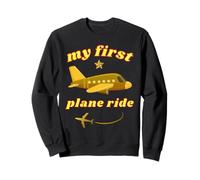 Il Mio Primo Viaggio in Aereo per la Prima Volta Che vola Verso Il Golden Jet per Le Vacanze Felpa