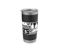 Il mio problema Il mio pittogramma mamma Cheerleading Coach Cheerleader Bicchiere termico in acciaio inox doppia parete