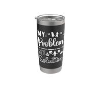 Il mio problema Il mio pittogramma mamma Low Carb Chetogenica Dieta Amante Bicchiere termico in acciaio inox doppia parete