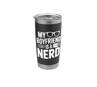 Il mio ragazzo è un nerd per coppie g icchiere termico in acciaio inox doppia parete