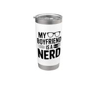 Il mio ragazzo è un nerd per coppie g icchiere termico in acciaio inox doppia parete