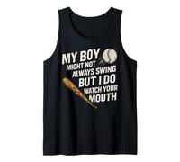 Il mio ragazzo potrebbe non sempre oscillare ma faccio baseball divertente Canotta