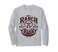 Il Mio Ranch Le Mie Regole Il Mio Sangue eredità Maglia a Manica
