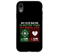 Il mio rapporto K/D è migliore della mia vita sociale - Gamer Gaming Custodia per iPhone XR