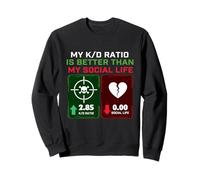 Il Mio Rapporto K/D è Migliore della mia Vita Sociale - Gamer Gaming Felpa