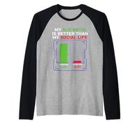 Il Mio Rapporto K/D è Migliore della mia Vita Sociale - Gaming Gamer Maglia con Maniche Raglan