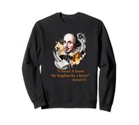 Il Mio Regno per Un Cavallo Citazione di Shakespeare Felpa