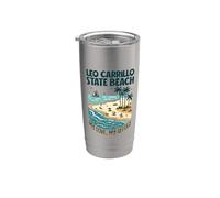 Il mio rifugio Leo Carrillo State Beach Bicchiere termico in acciaio inox doppia parete