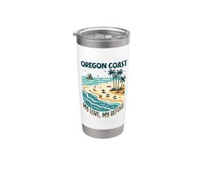 Il mio rifugio sulla costa dell'Oregon Bicchiere termico in acciaio inox doppia parete