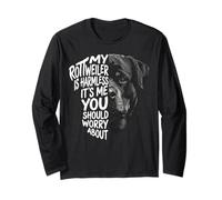 Il Mio Rottweiler è innocuo Proprietario di Un Cane Divertente Maglia a Manica