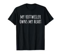 Il mio Rottweiler possiede il mio cuore Maglietta