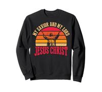 Il mio Salvatore E Il mio Signore Gesù Cristo Retro Felpa
