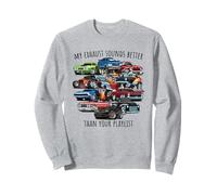 Il mio scarico suona meglio del design della tua playlist Cars Felpa