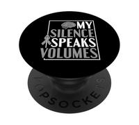 Il Mio Silenzio Parla A Volume - Disturbo Della PopSockets PopGrip Adesivo