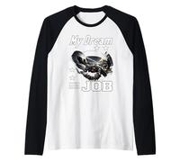 Il Mio Sogno Lavoro sogna di Essere Piloti da Corsa Fan Maglia con Maniche Raglan