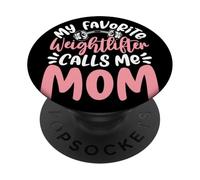 Il mio sollevatore di pesi preferito mi chiama mamma PopSockets PopGrip Adesivo