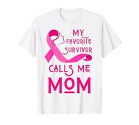 Il Mio Sopravvissuto Preferito Mi Chiama la consapevolezza del Cancro al Seno della Mamma Maglietta