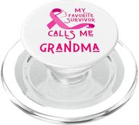 Il mio sopravvissuto preferito mi chiama nonna cancro al seno Nana Ma PopSockets PopGrip per MagSafe