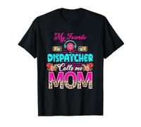 Il Mio spedizioniere Preferito Mi Chiama Mamma Leopard Flowers Family Maglietta