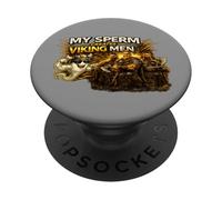 Il mio sperma crea uomini vichinghi PopSockets PopGrip Adesivo