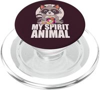 IL MIO SPIRITO ANIMALE Divertente Procione Mangiare Junk Food Meme PopSockets PopGrip per MagSafe