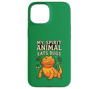 Il mio spirito animale mangia insetti drago barbuto Custodia per iPhone 15