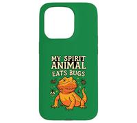 Il mio spirito animale mangia insetti drago barbuto Custodia per iPhone 15 Pro