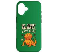 Il mio spirito animale mangia insetti drago barbuto Custodia per iPhone 16