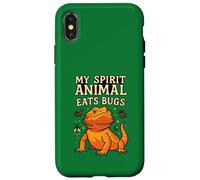 Il mio spirito animale mangia insetti drago barbuto Custodia per iPhone X/XS
