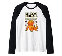 Il mio spirito animale mangia insetti drago barbuto Maglia con Maniche Raglan
