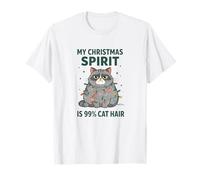 Il Mio Spirito Natalizio è Il 99% di peli di Gatto Maglietta