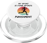 Il mio sport è la tua punizione sportiva Maratona Runner Corsa PopSockets PopGrip per MagSafe