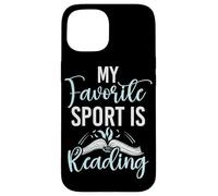 Il mio sport preferito è leggere gli amanti dei libri Leggi Bookworm Reader Custodia per iPhone 15