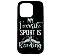 Il mio sport preferito è leggere gli amanti dei libri Leggi Bookworm Reader Custodia per iPhone 15 Pro