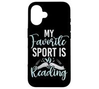 Il mio sport preferito è leggere gli amanti dei libri Leggi Bookworm Reader Custodia per iPhone 16