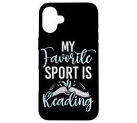 Il mio sport preferito è leggere gli amanti dei libri Leggi Bookworm Reader Custodia per iPhone 16 Plus