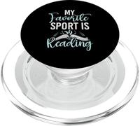 Il mio sport preferito è leggere gli amanti dei libri Leggi Bookworm Reader PopSockets PopGrip per MagSafe