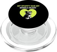 Il mio Staffy ha tutto il mio cuore, cane Staffordshire Terrier PopSockets PopGrip per MagSafe
