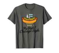Il Mio Stile, Chicago, Stile, Hot Dog, Orizzonte Maglietta