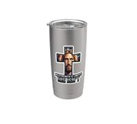 Il mio Streangth è limitato Il suo non è Gesù Cristo Dio cristiano Bicchiere termico in acciaio inox doppia parete