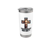Il mio Streangth è limitato Il suo non è Gesù Cristo Dio cristiano Bicchiere termico in acciaio inox doppia parete