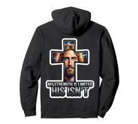 Il Mio Streangth è limitato Il Suo Non è Gesù Cristo Dio Cristiano Felpa con Cappuccio